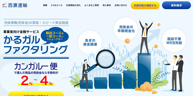 かるガルファクタリングのスクリーンショット画像