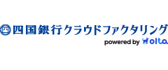 四国銀行クラウドファクタリングのロゴ