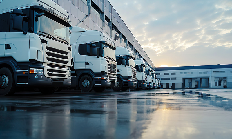 運送用の長距離トラック